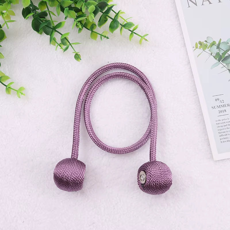 Magnetic Ball Curtain Tiebacks Tie Rope Accessory Rods Accessoires Backs Holdbacks Buckle Clips Hook Holder Home Decor